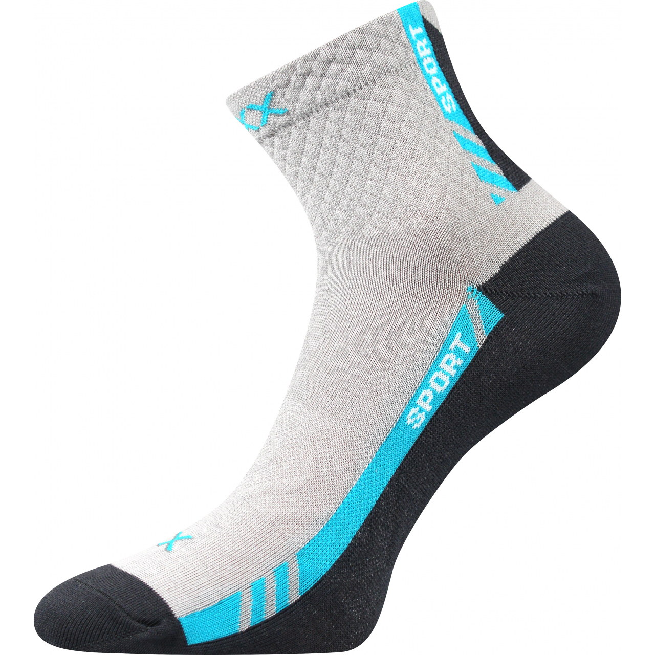 Ponožky sportovní Voxx Pius - světle šedé-tmavě šedé, 35-38