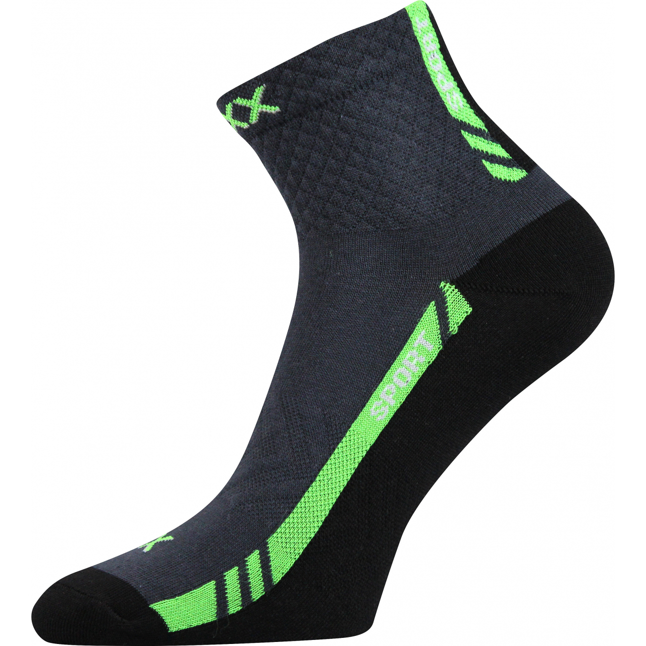 Ponožky sportovní Voxx Pius - tmavě šedé-černé, 35-38