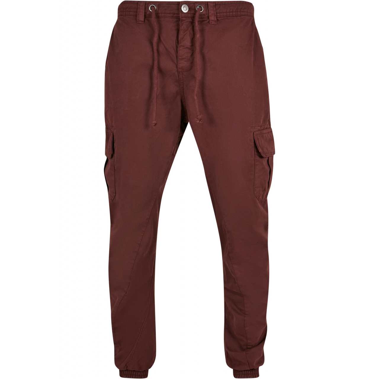 Kalhoty Urban Classics Cargo Jogging - tmavě červené, XL