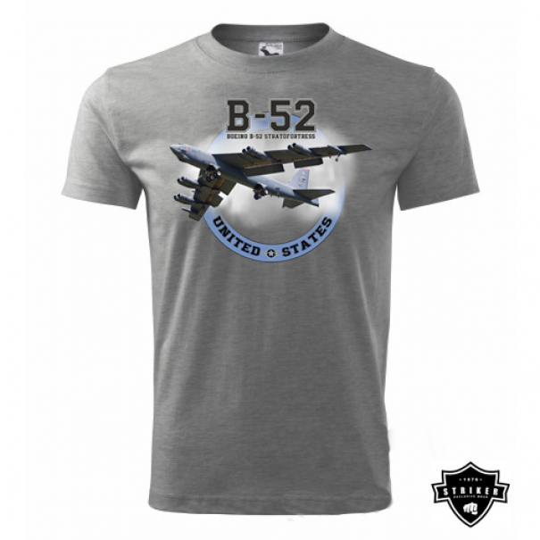 Triko dětské Striker Letoun Boeing B-52 - šedé, 8-10 let