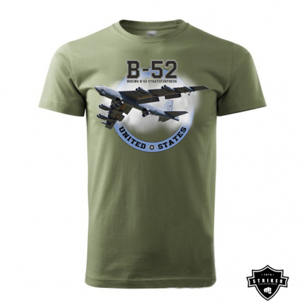 Triko dětské Striker Letoun Boeing B-52 - olivové, 8-10 let