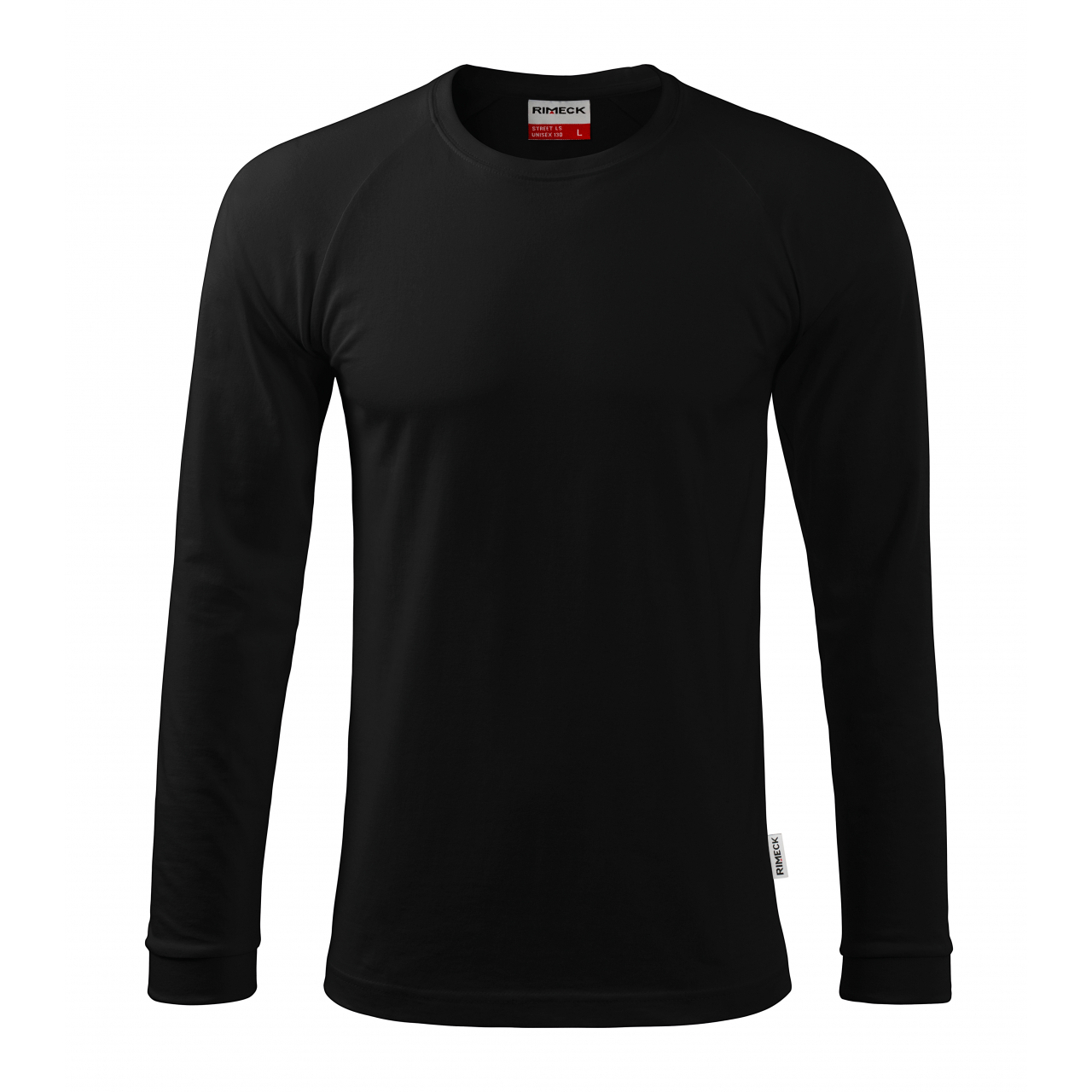 Tričko unisex Rimeck Street Long Sleeve - černé, 3XL