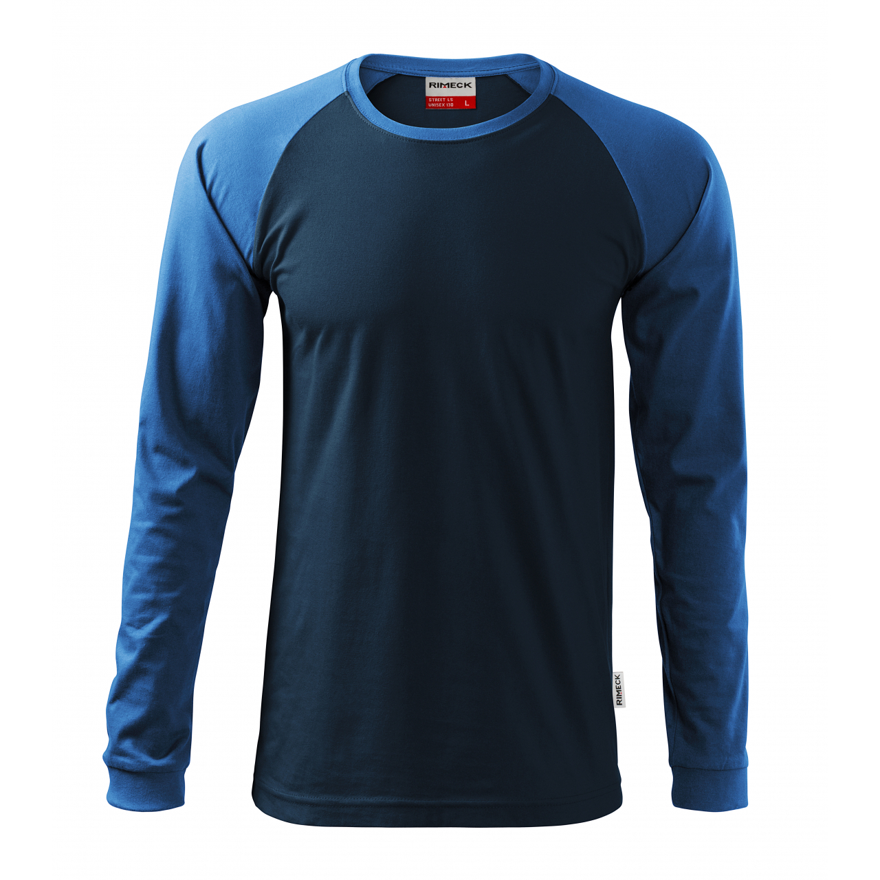 Tričko unisex Rimeck Street Long Sleeve - navy-modré, XL