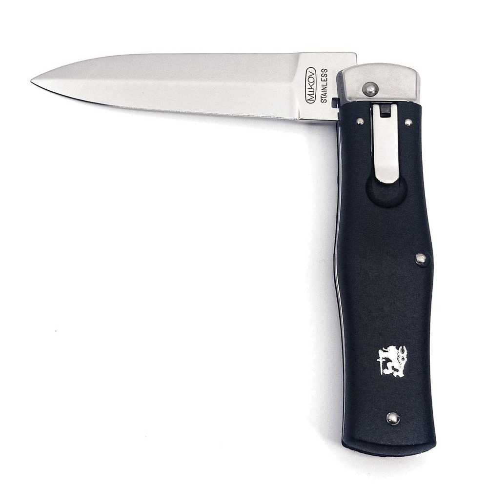 Nůž vyhazovací Mikov Predator 241-NH-1/KP - černý-stříbrný (18+)