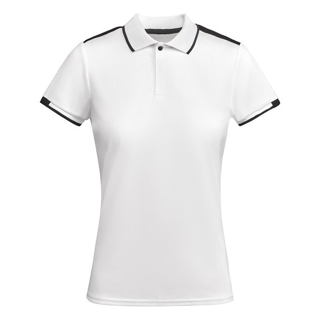 Dámská sportovní polokošile Roly Tamil - bílá-černá, XL