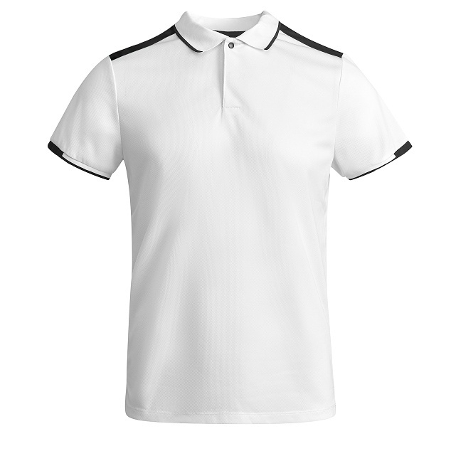 Pánská sportovní polokošile Roly Tamil - bílá-černá, XL