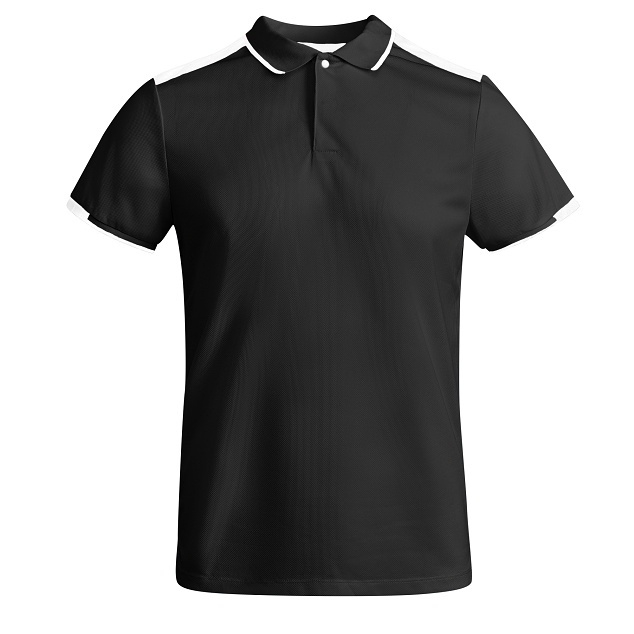 Pánská sportovní polokošile Roly Tamil - černá-bílá, XL