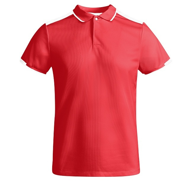 Pánská sportovní polokošile Roly Tamil - červená-bílá, XL