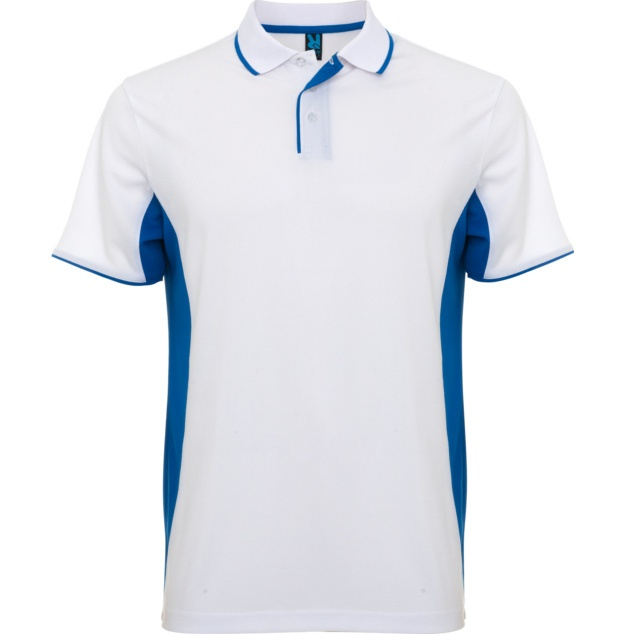 Pánská sportovní polokošile Roly Montmelo Roly - bílá-modrá, XL