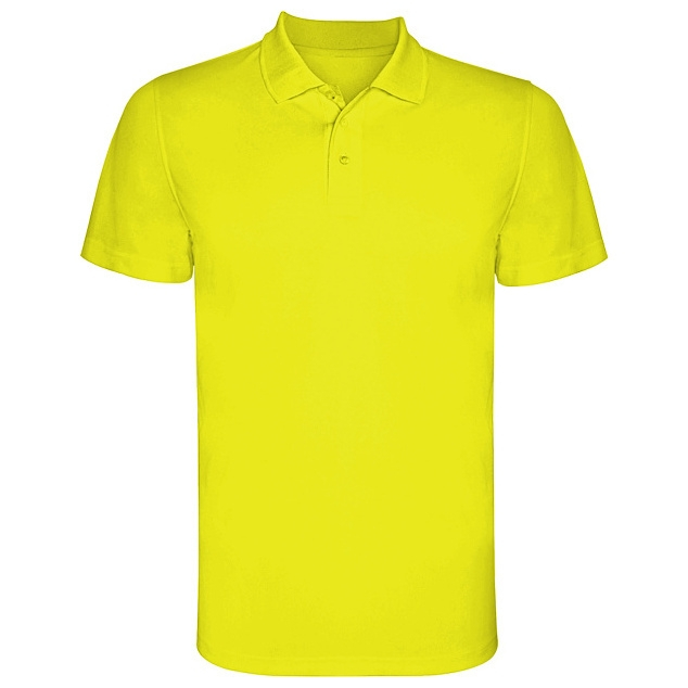 Pánská sportovní polokošile Roly Monzha - žlutá svítící, XL