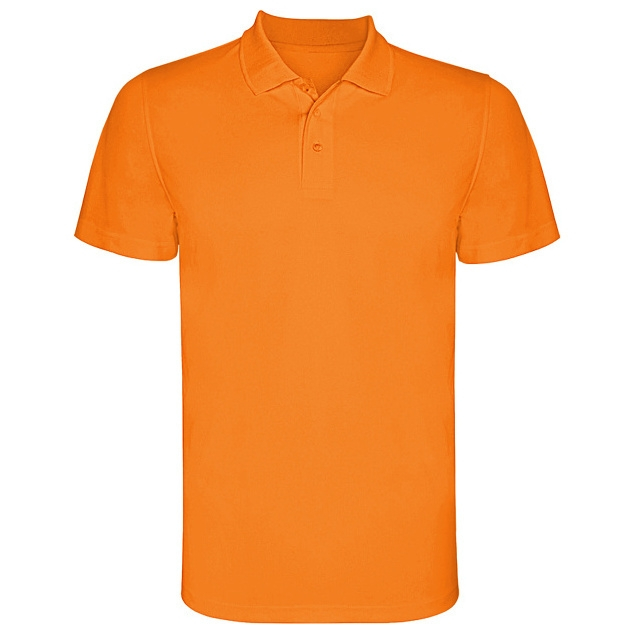 Pánská sportovní polokošile Roly Monzha - oranžová svítící, 3XL