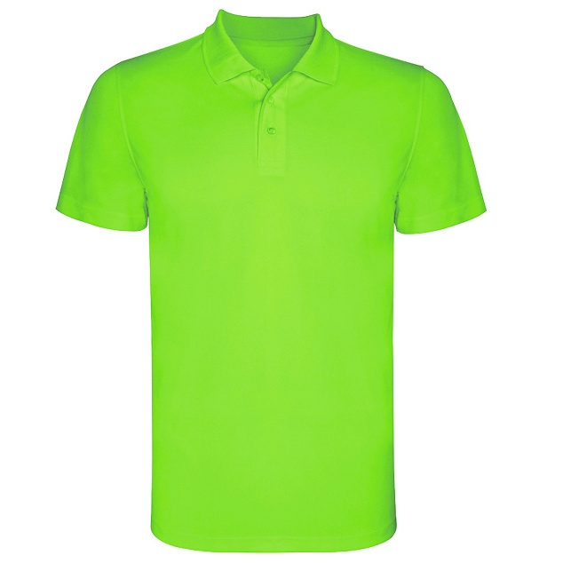 Pánská sportovní polokošile Roly Monzha - zelená svítící, XL
