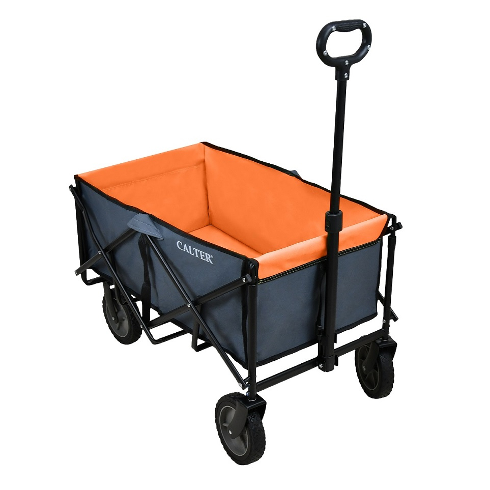 Přepravní skládací vozík Calter 95 - oranžový-šedý