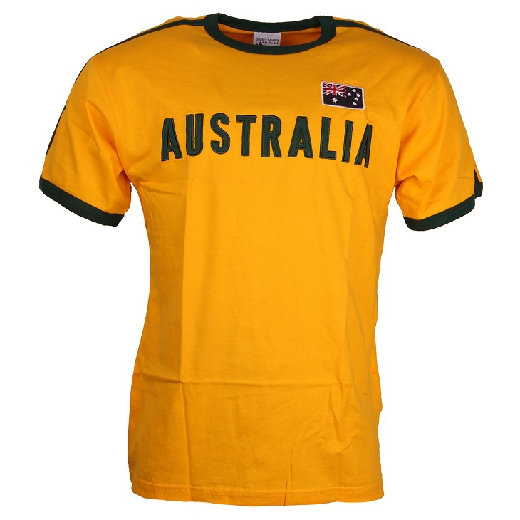 Tričko Gooses Australia Shirt - žluté, XXL