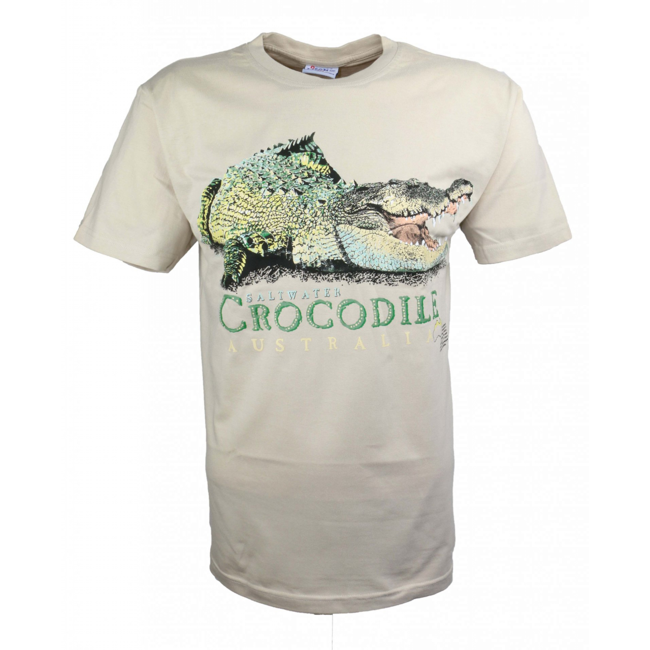 Tričko Gooses Crocodile - béžové, L