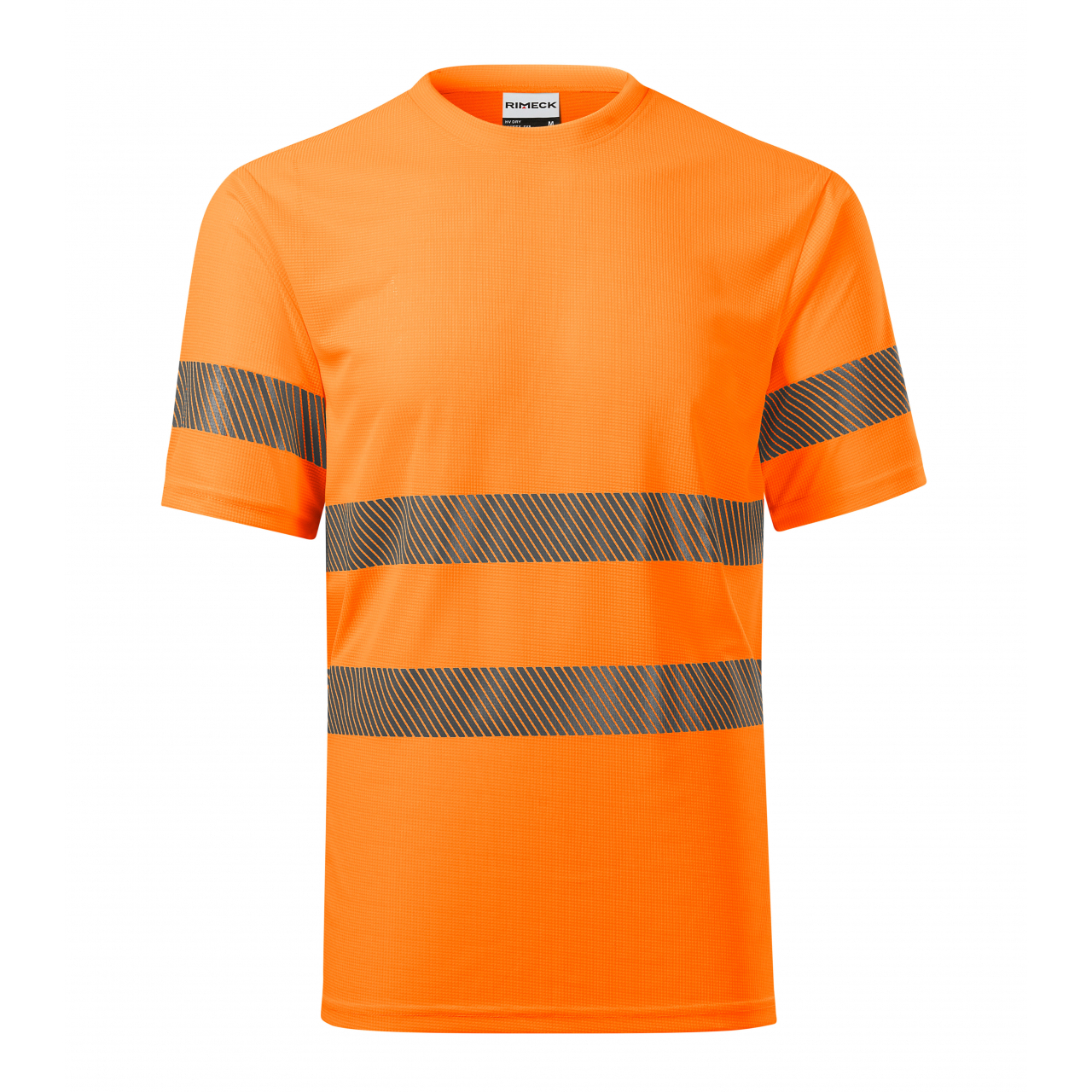 Tričko unisex Rimeck HV Dry - oranžové svítící, S