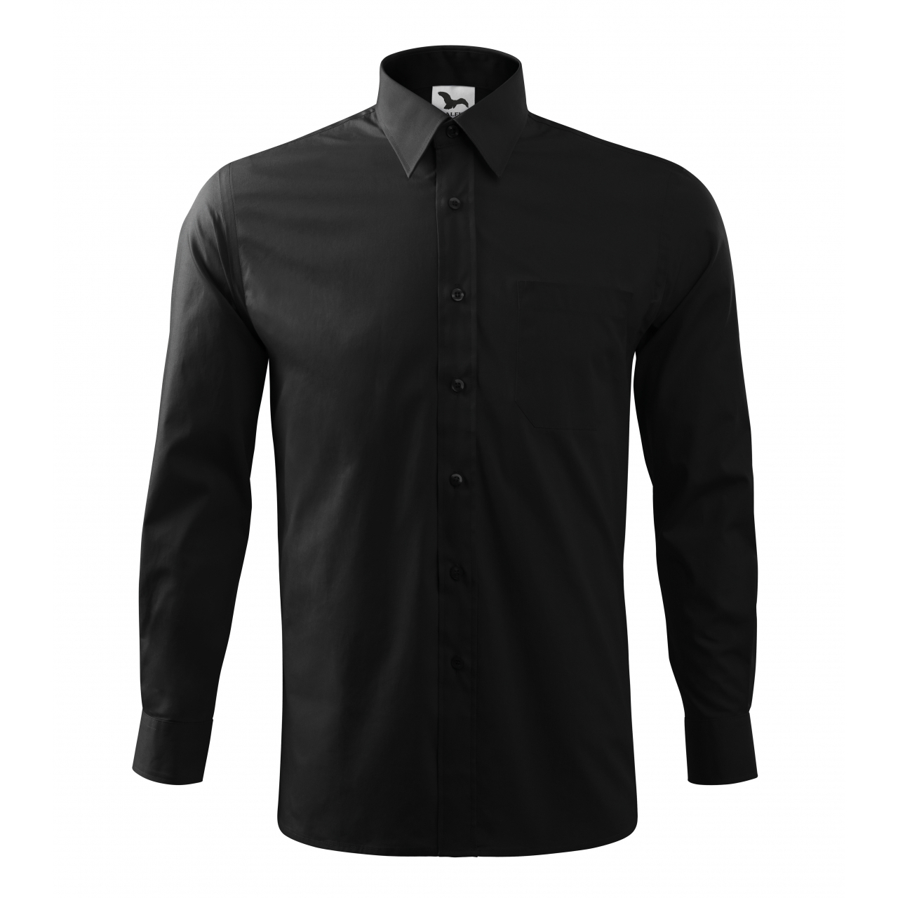 Košile Malfini Style LS - černá, 3XL