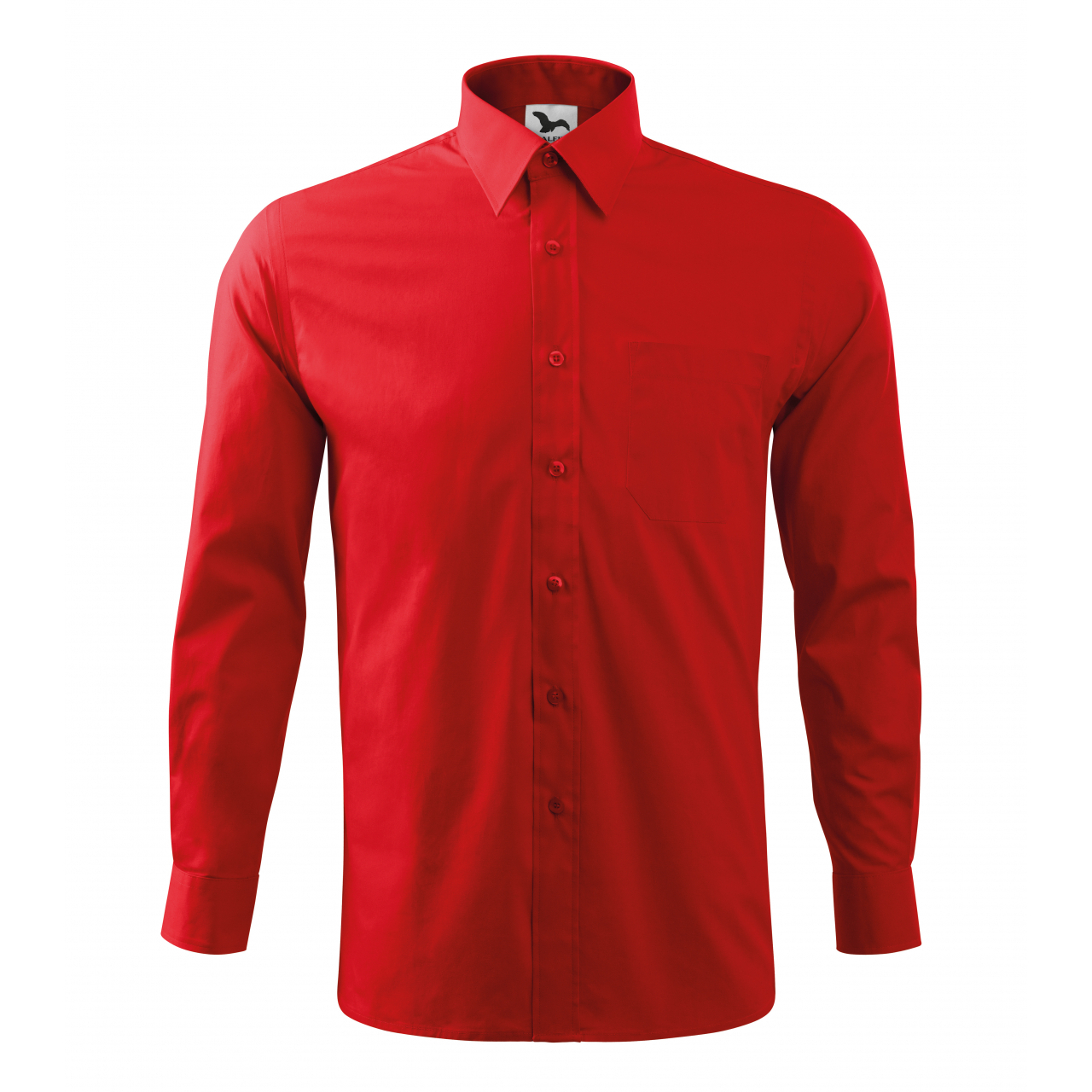 Košile Malfini Style LS - červená, 3XL