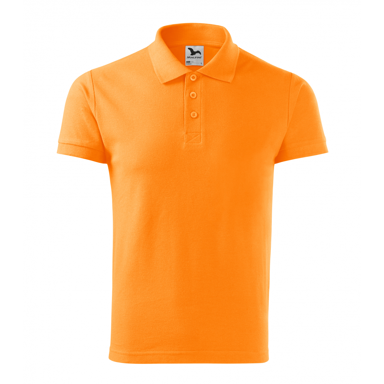 Polokošile pánská Malfini Cotton - světle oranžová, XL