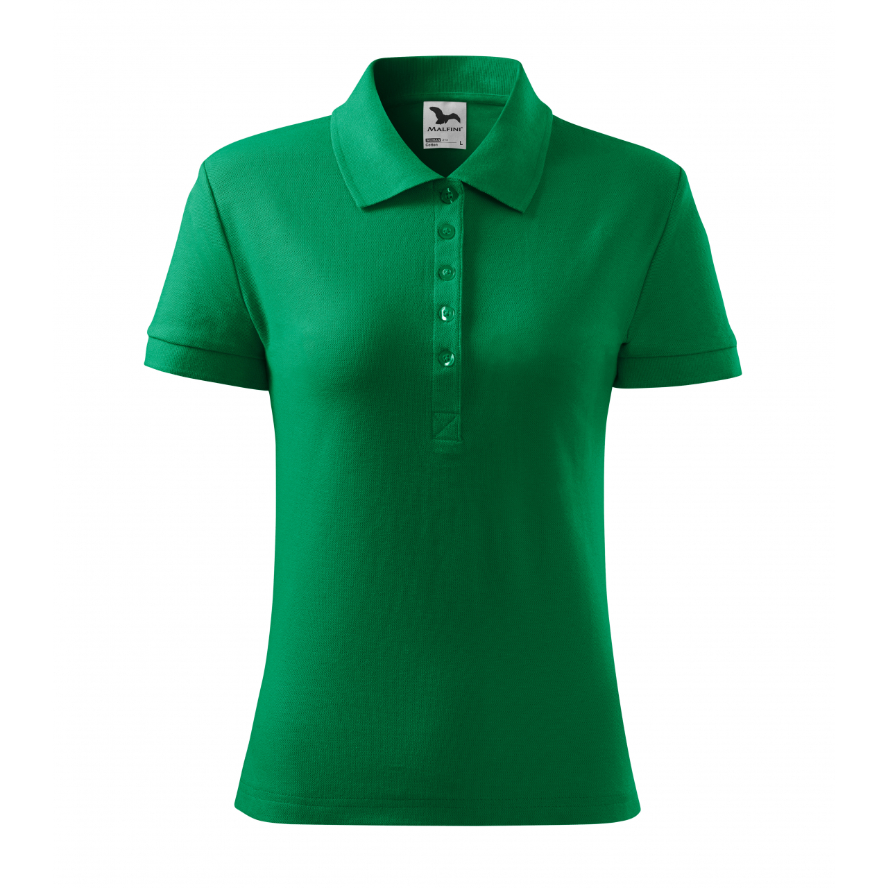 Polokošile dámská Malfini Cotton - středně zelená, XL