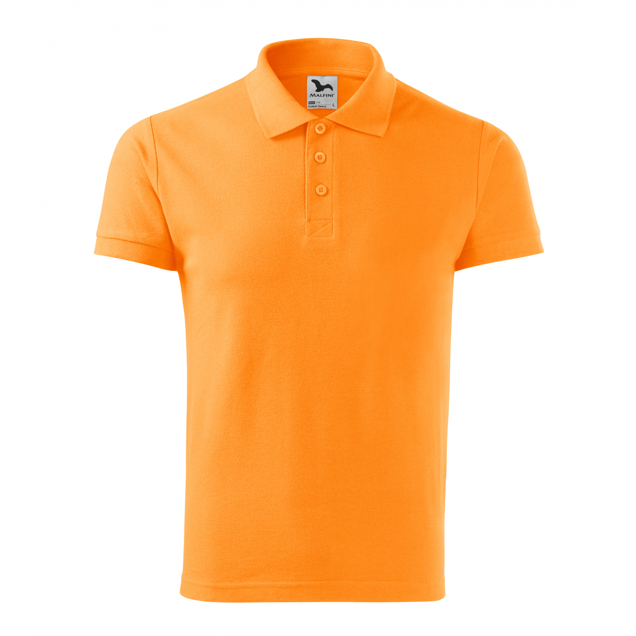 Polokošile pánská Malfini Cotton Heavy - světle oranžová, XL