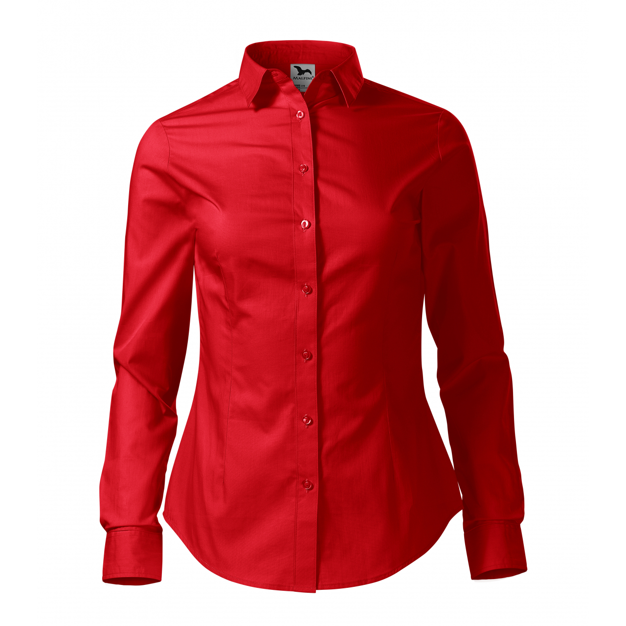 Košile dámská Malfini Style LS - červená, XL