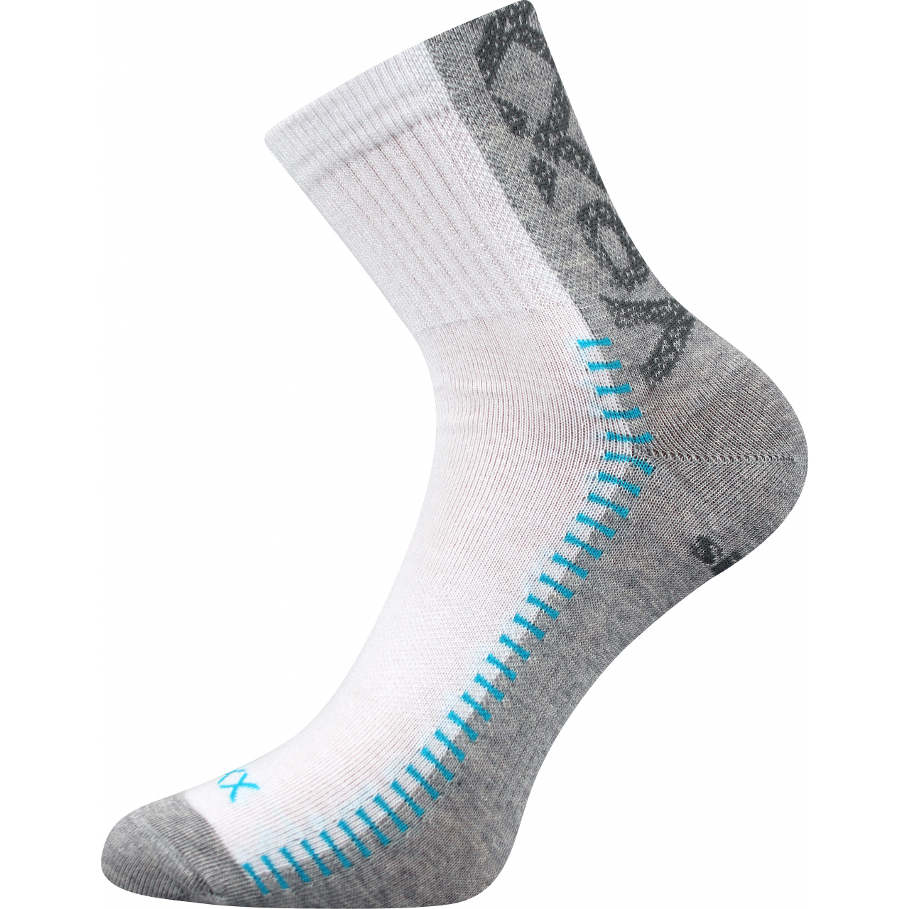 Ponožky sportovní Voxx Revolt - bílé-šedé, 39-42