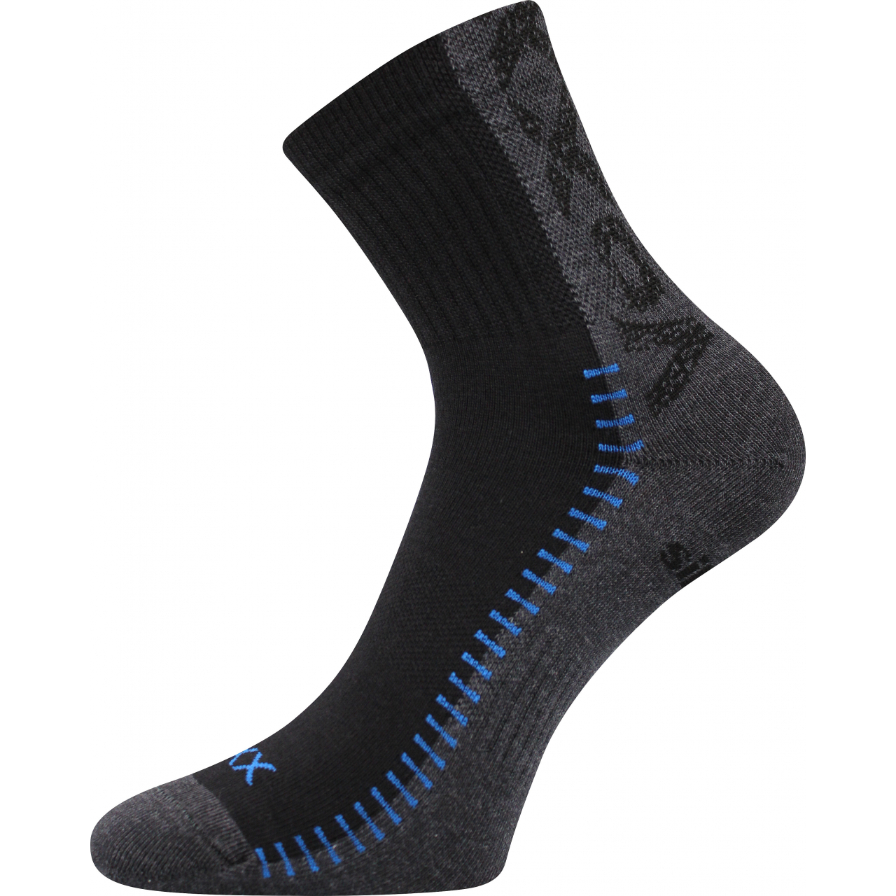 Ponožky sportovní Voxx Revolt - černé-šedé, 39-42