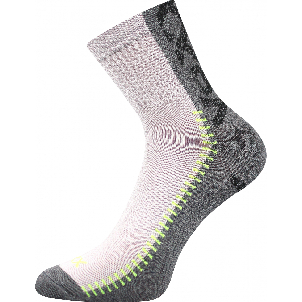 Ponožky sportovní Voxx Revolt - světle šedé-šedé, 43-46