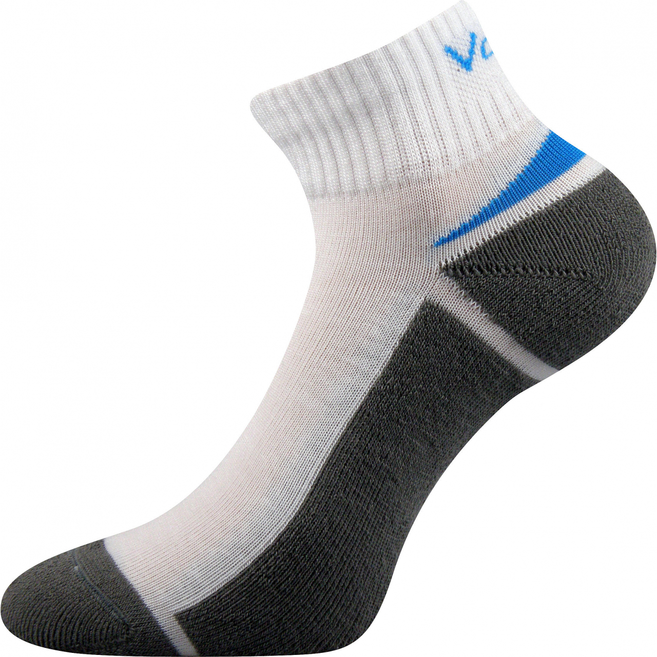 Ponožky snížené sportovní Voxx Aston silproX - bílé-šedé, 39-42