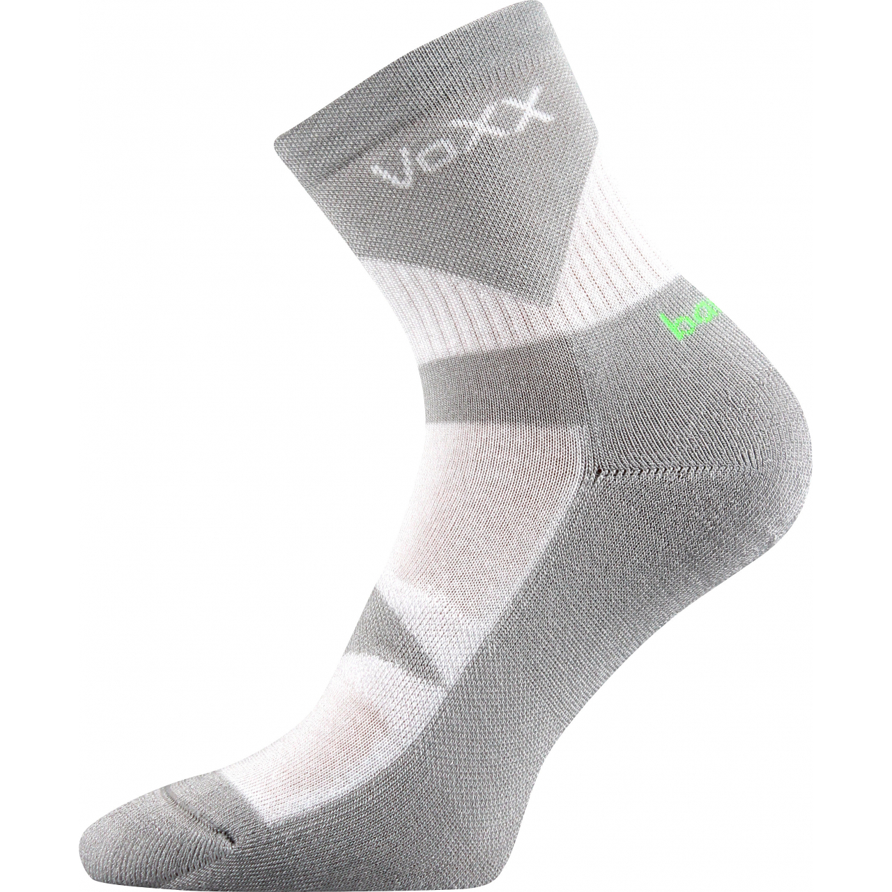 Ponožky sportovní Voxx Bambo - bílé-šedé, 35-38