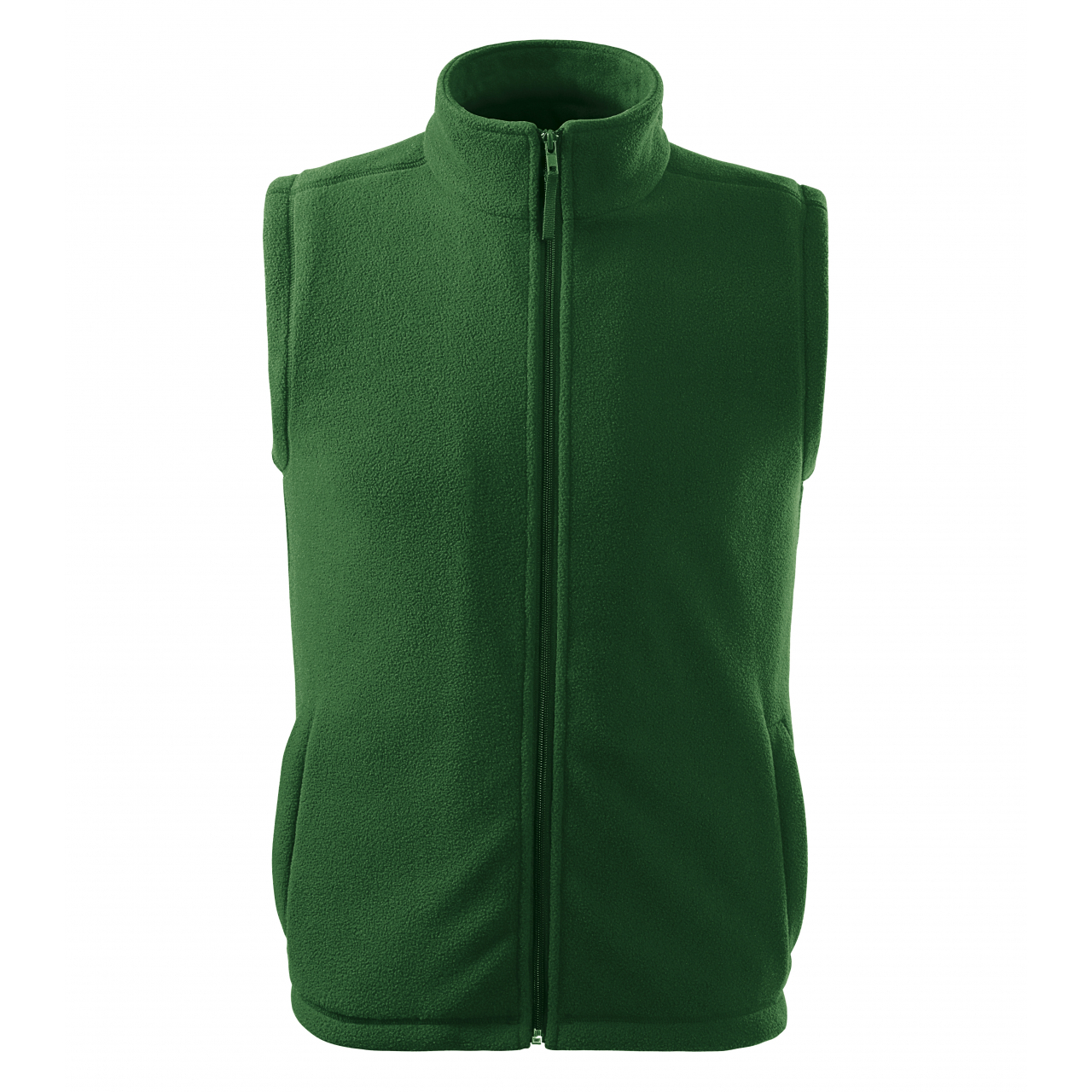 Vesta fleece unisex Rimeck Next - tmavě zelená, XL