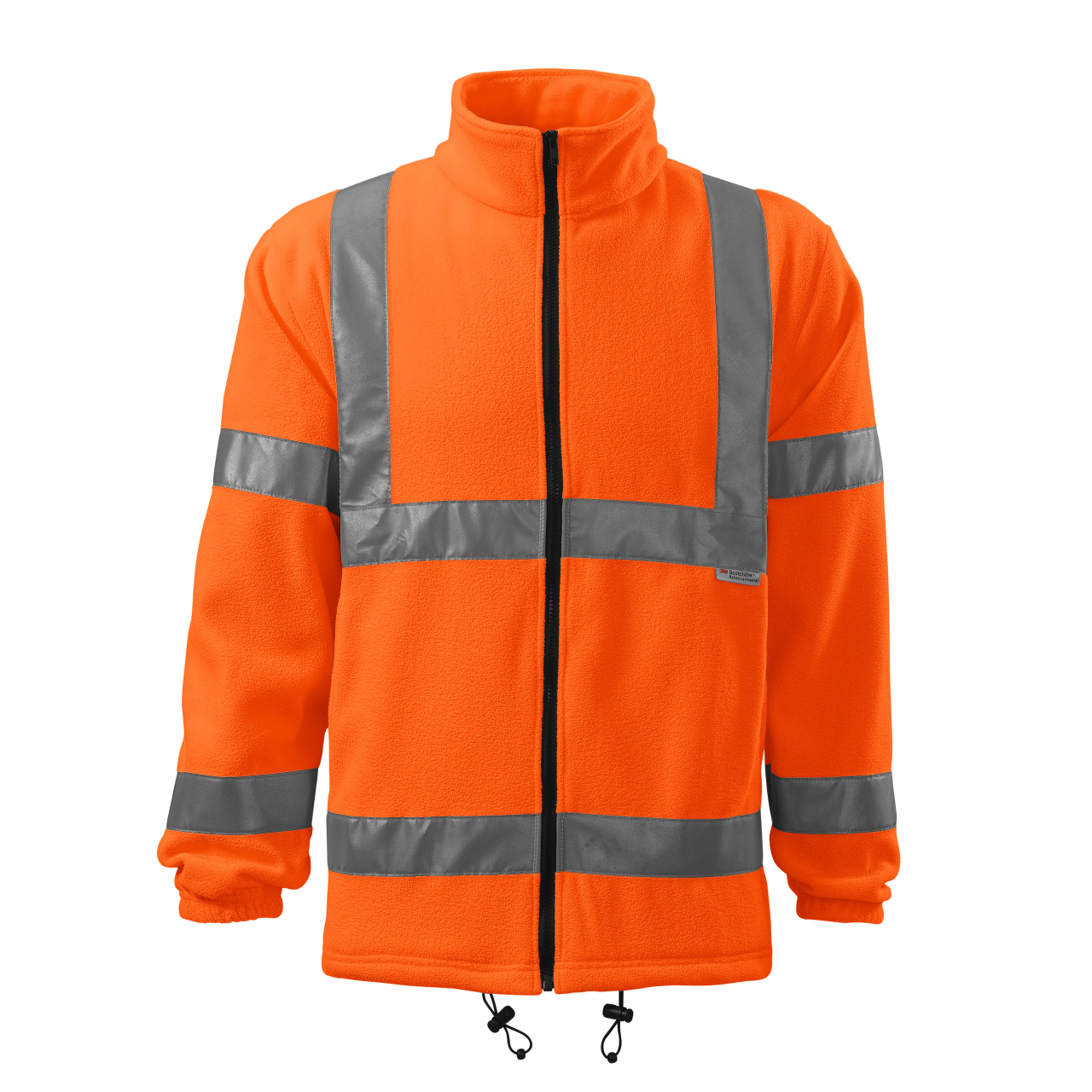 Bunda pánská Malfini HV Fleece Jacket - oranžová svítící, L
