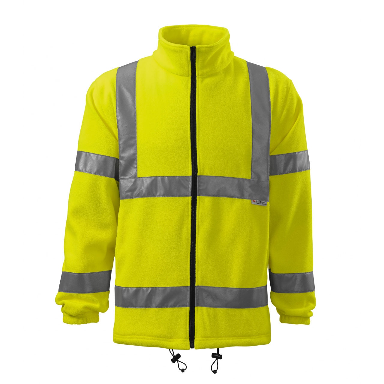 Bunda pánská Malfini HV Fleece Jacket - žlutá svítící, 3XL