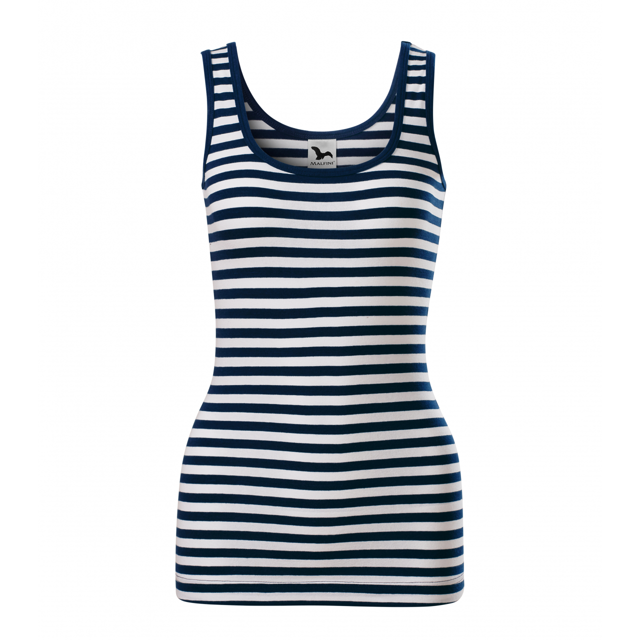 Tílko dámské Malfini Sailor Top - modré-bílé, XL