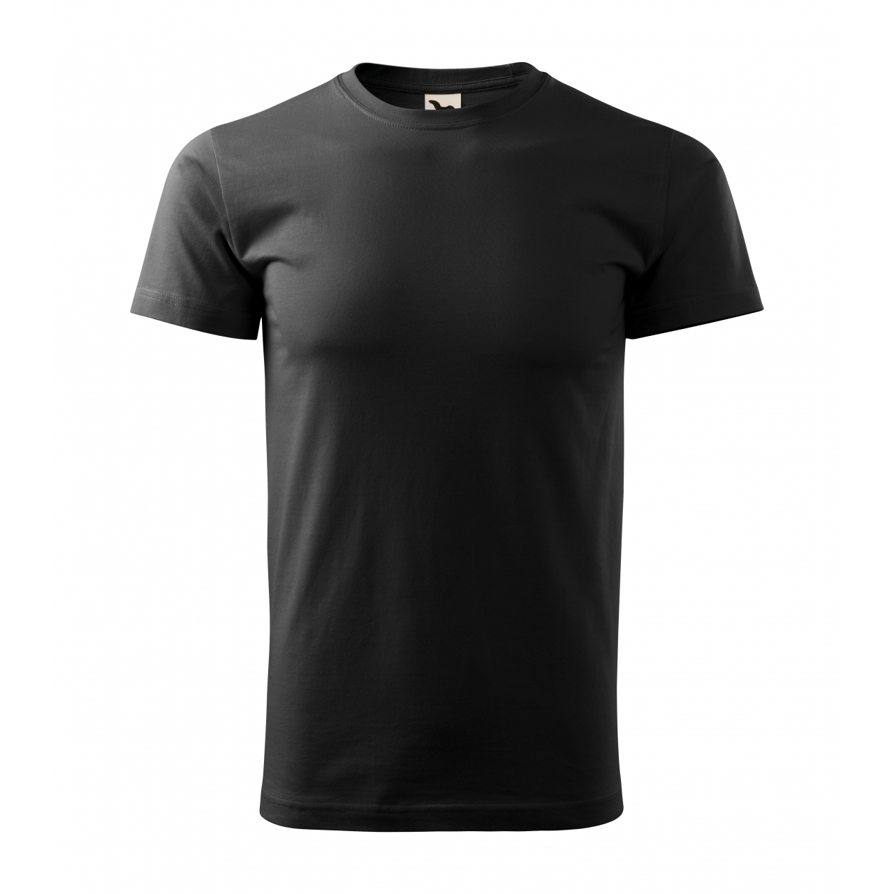 Tričko pánské Malfini Basic Recycled - černé, 5XL