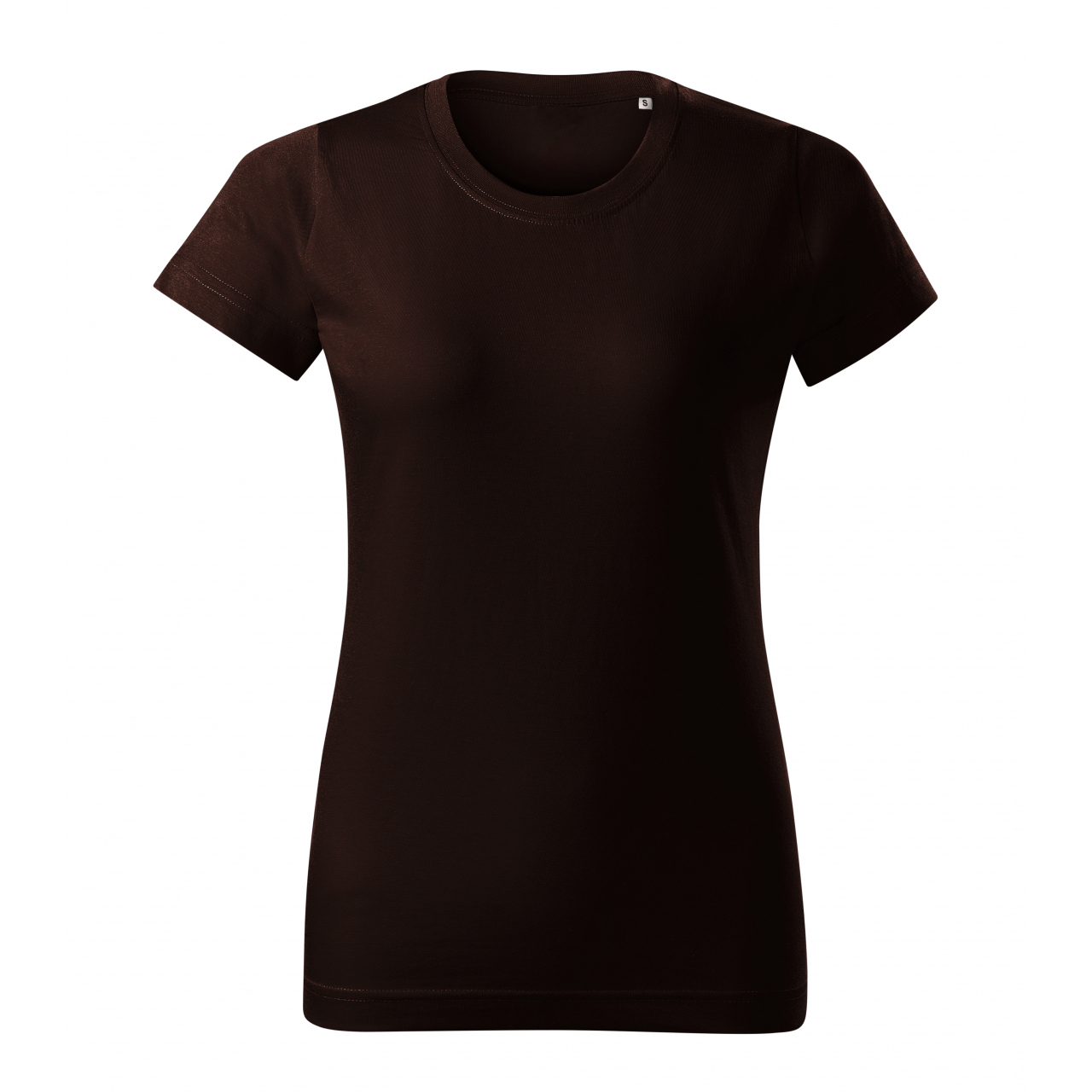 Tričko dámské Malfini Basic Free - tmavě hnědé, XL
