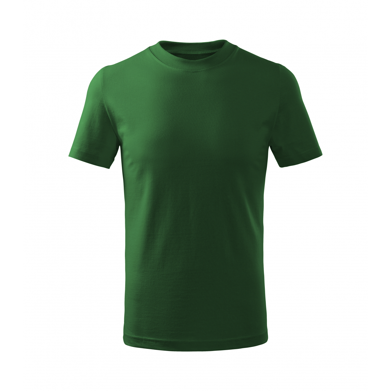 Tričko dětské Malfini Basic Free - tmavě zelené, 110