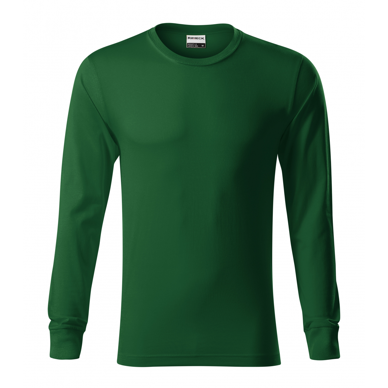 Tričko unisex Rimeck Ressist LS - tmavě zelené, XL