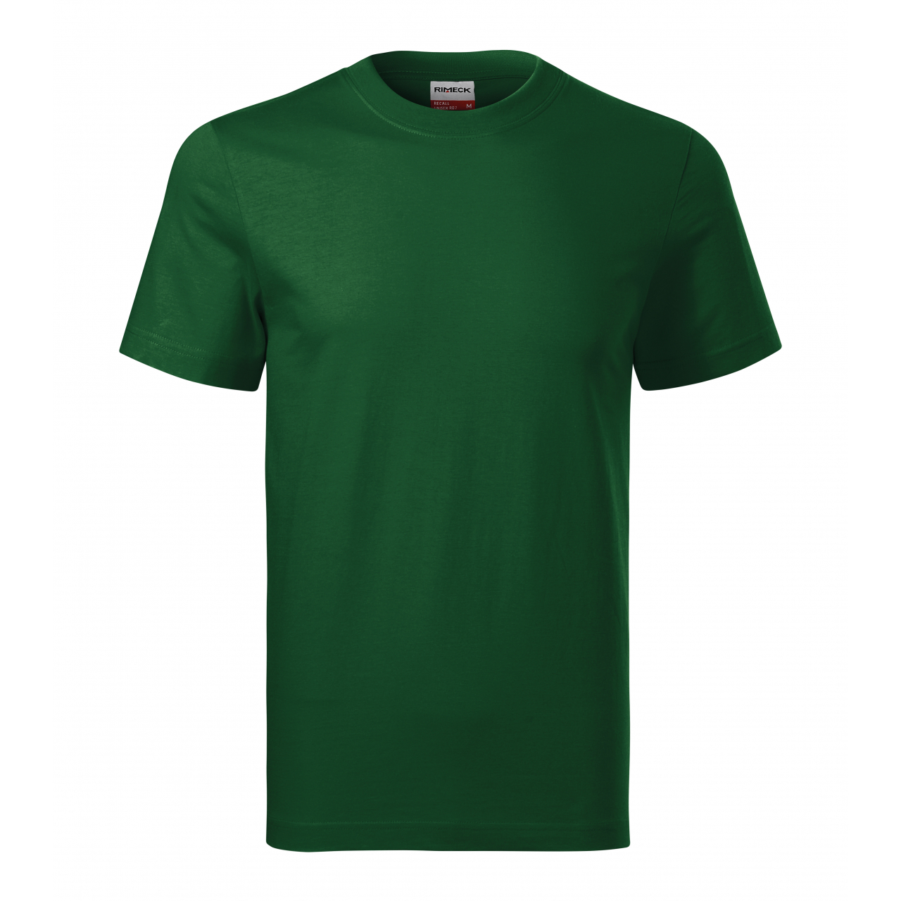 Tričko unisex Rimeck Recall - tmavě zelené, XL