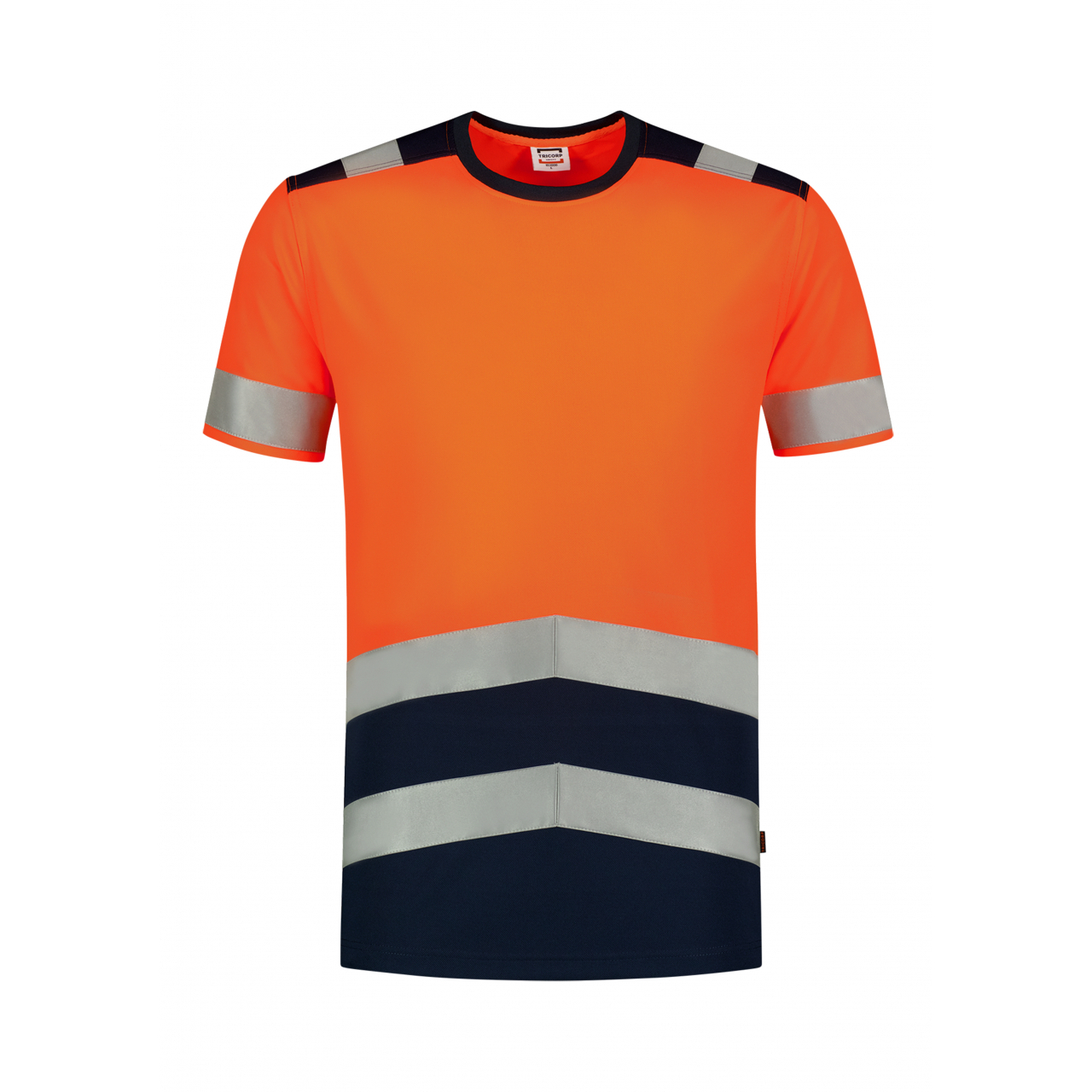 Tričko unisex T-SHIRT HIGH VIS BICOLOR - oranžové svítící, XL