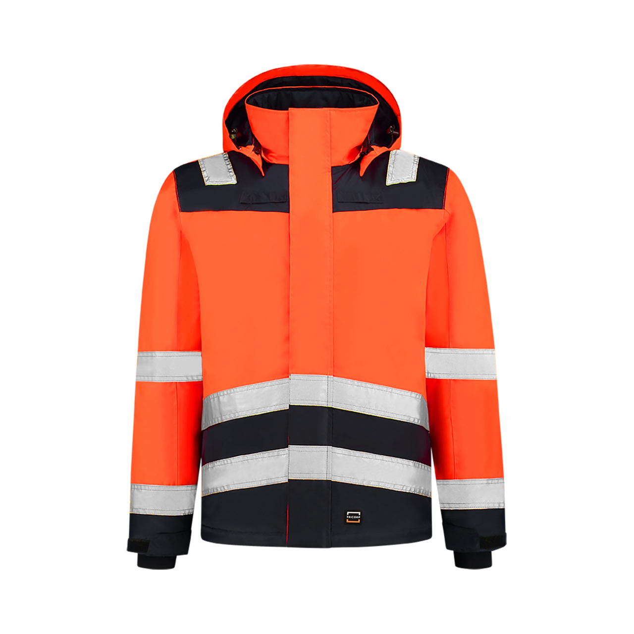 Pracovní bunda unisex Tricorp Midi Parka High Vis Bicolor - oranžová svítící, XXL