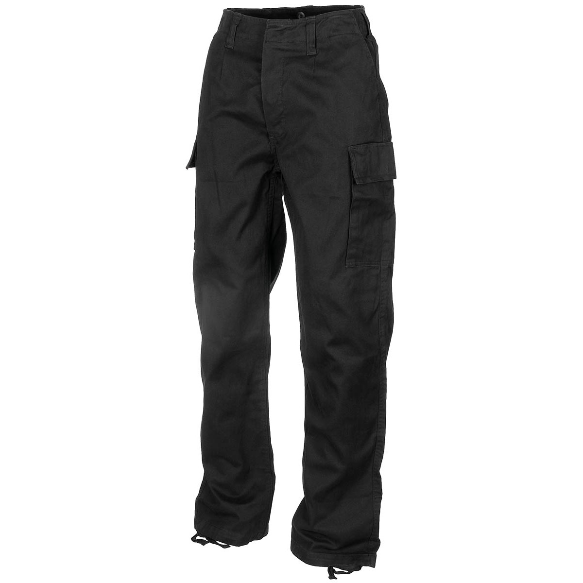 Kalhoty MFH Moleskin Washed - černé, XL