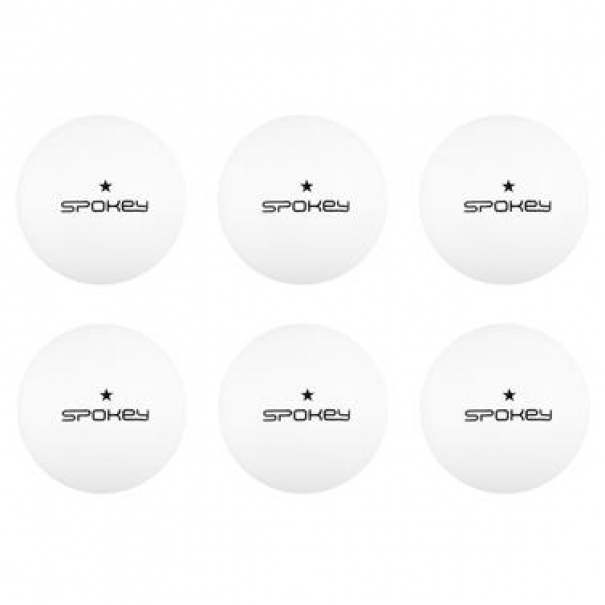 Pingpongové míčky Spokey Lerner 6 ks - bílé