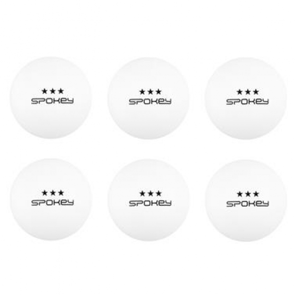 Pingpongové míčky Spokey Special 6 ks - bílé