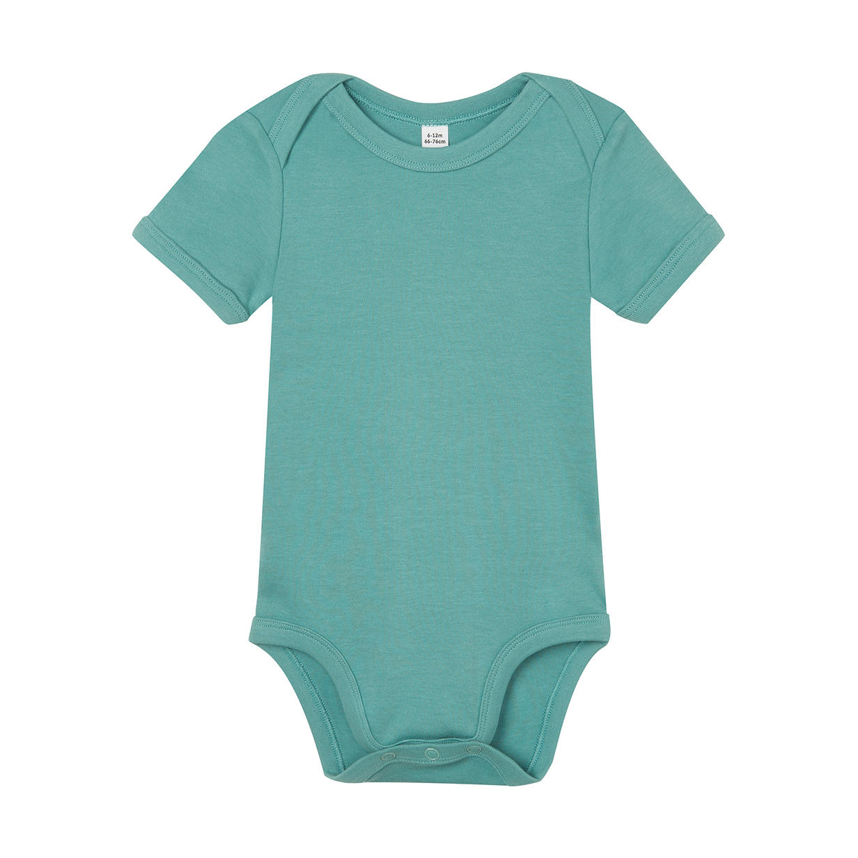 Dětské body Babybugz Organic Baby Short - zelené-modré, 12-18 měsíců
