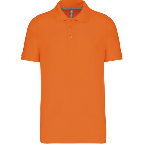 Polokošile pánská krátký rukáv Kariban Piqué - oranžová, XL
