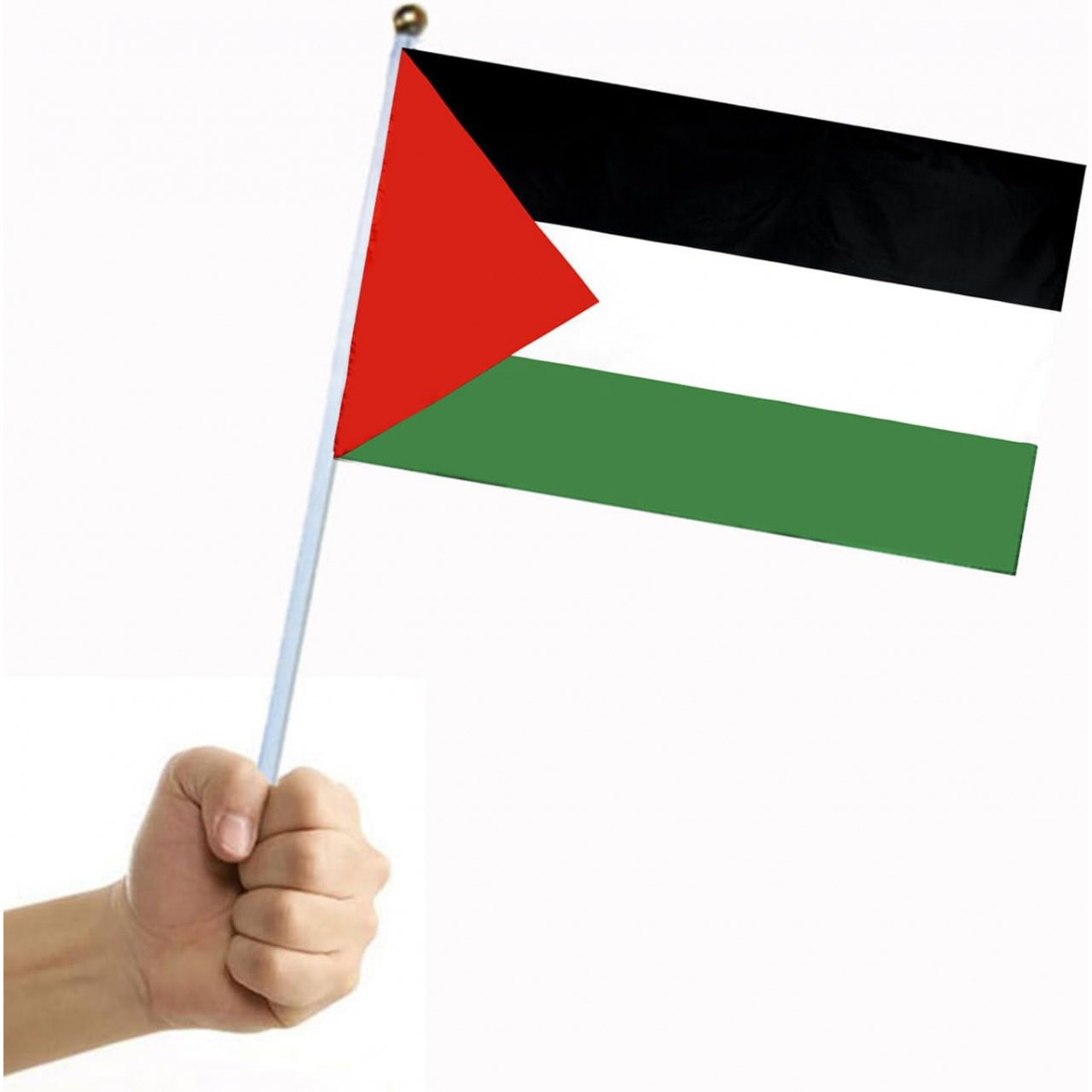 Praporek na tyčce vlajka Palestina 14 x 21 - barevný