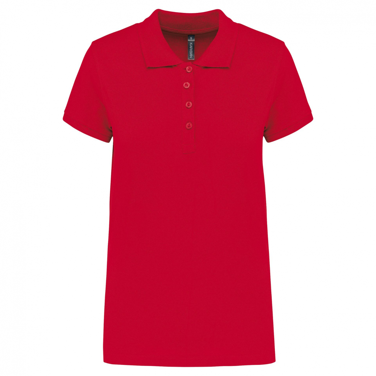 Polokošile dámská krátký rukáv Kariban - červená, XL