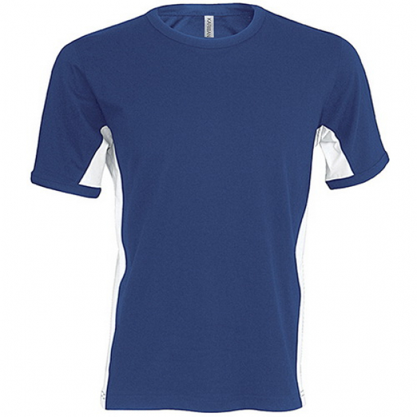 Pánské tričko Kariban Tiger - modré-bílé, XL
